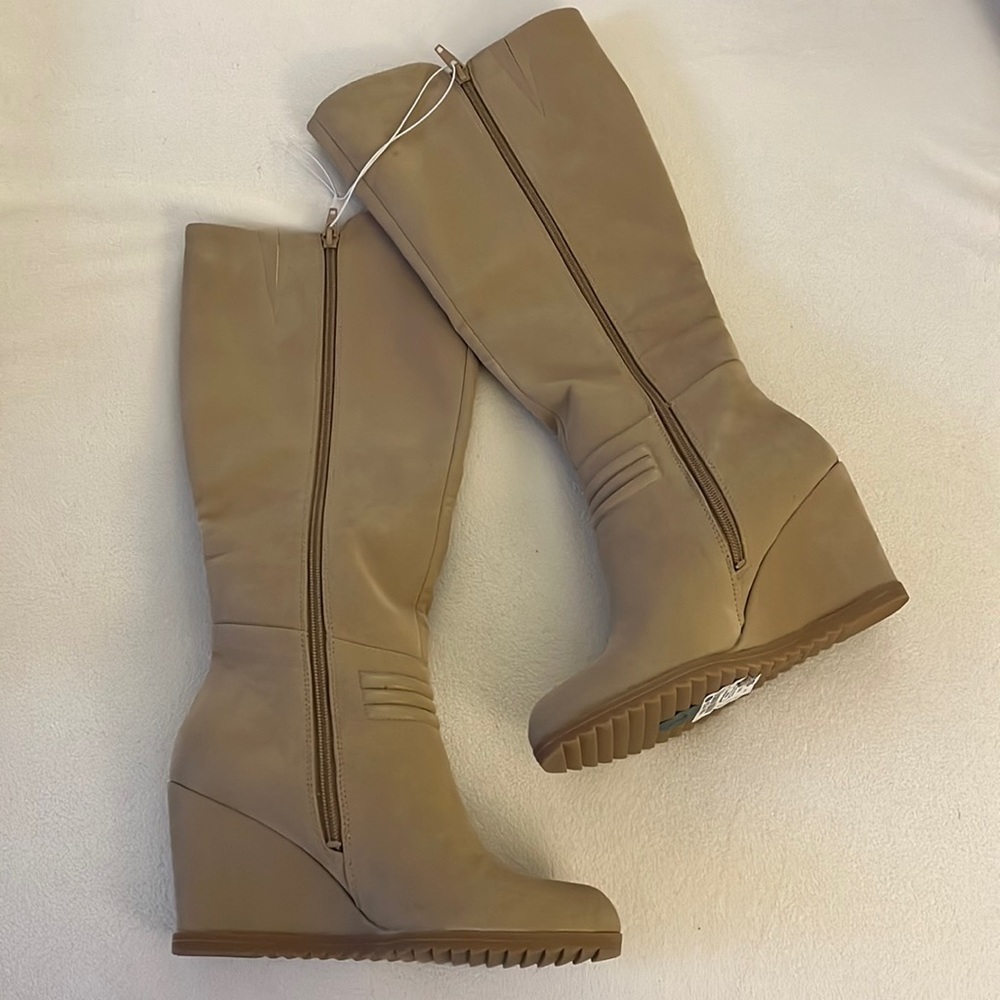 Wedge boots.